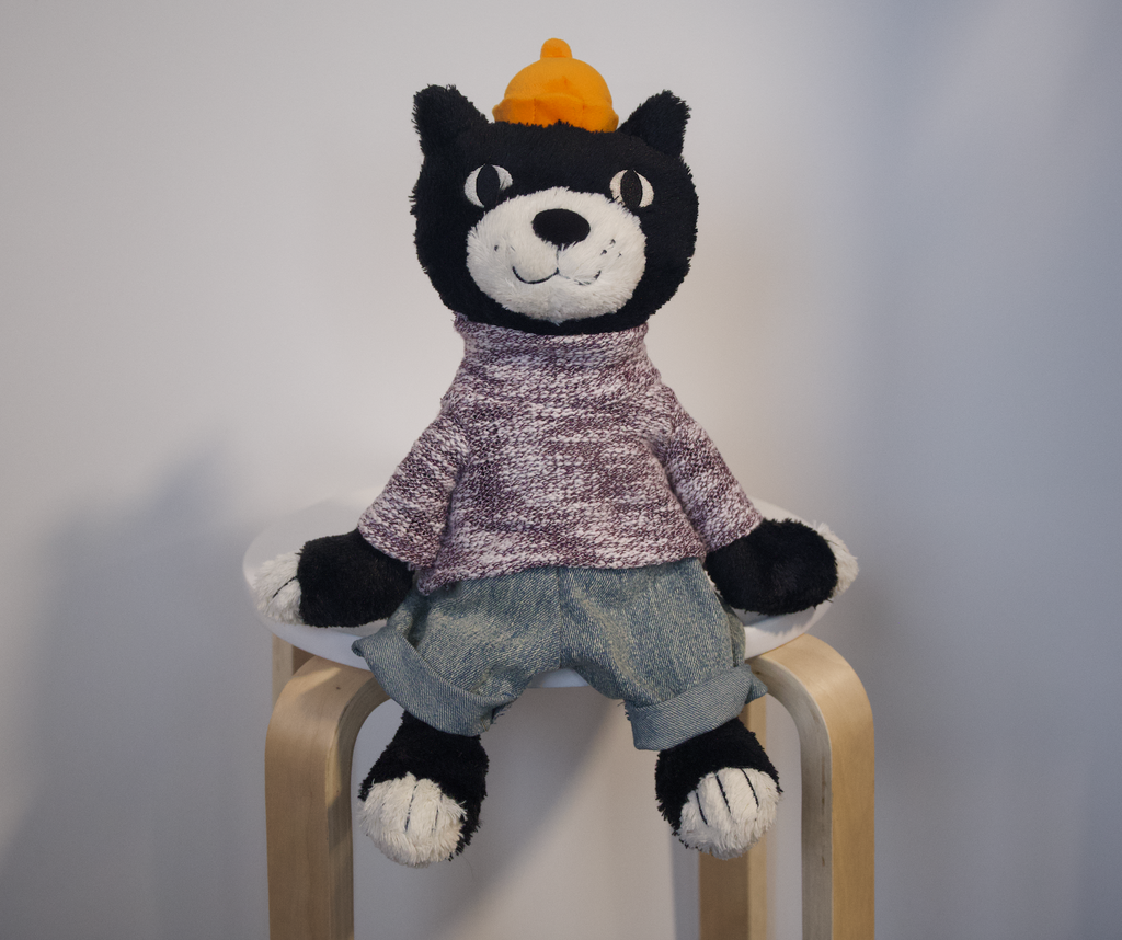 Jellycat Jack Clothes – Purple Sweater & Denim Trousers Set