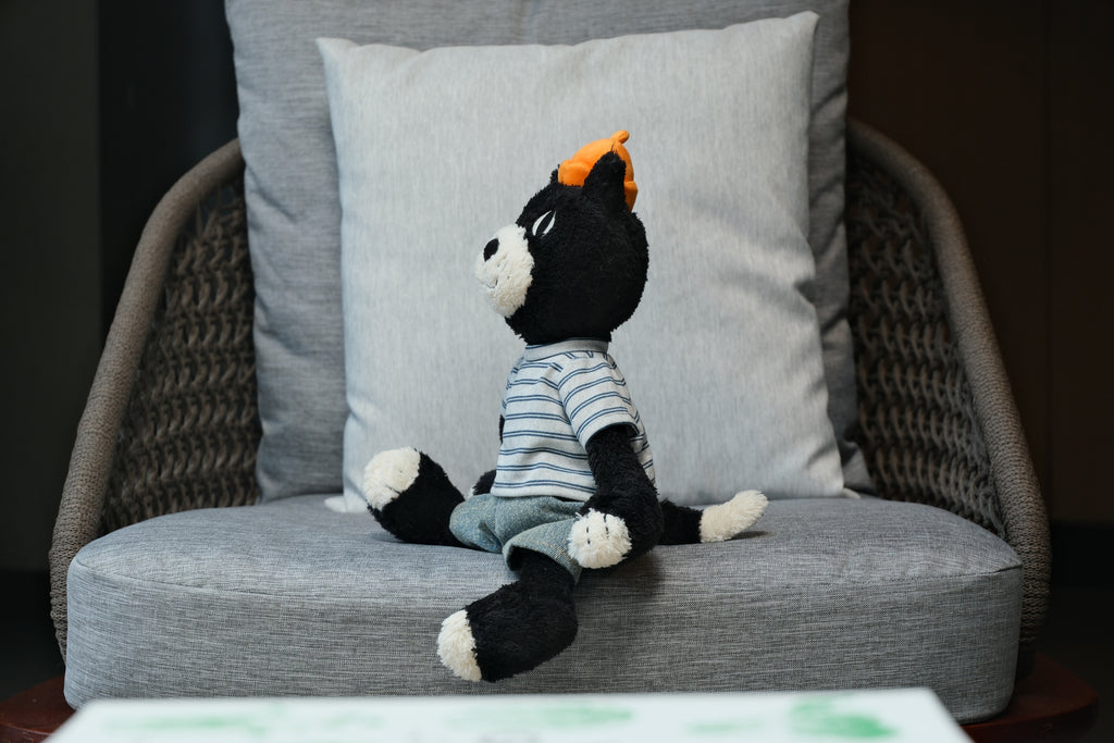 Jellycat Jack Clothes – Striped T-Shirt & Denim Trousers Set
