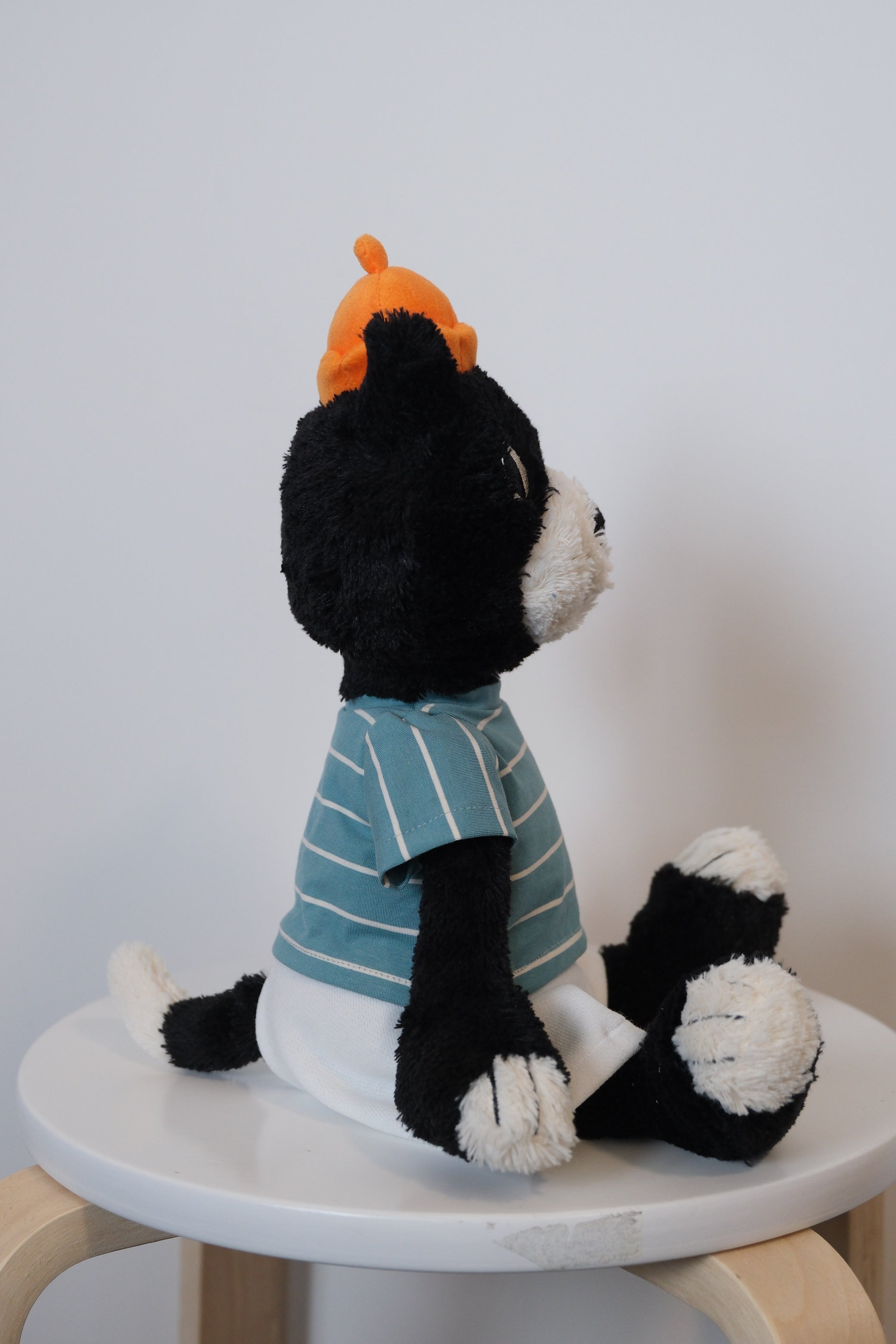 Jellycat Jack Clothes –  Mint Green Striped T-shirt & White Trousers Set
