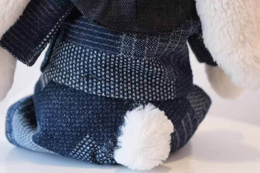 Handmade Denim Patchwork Outfit for Jellycat Bunny, Easer gifts, Easter bunny (No Dolls)