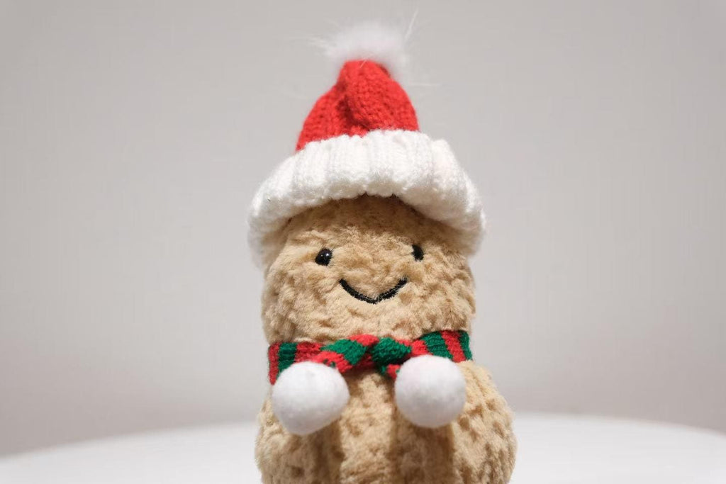 Jellycat Christmas Hat and Scarf Set, Knitted Plush Toy Accessories, Winter Beanie & Festive Scarf for Small Toys,Easter Gifts (No dolls)