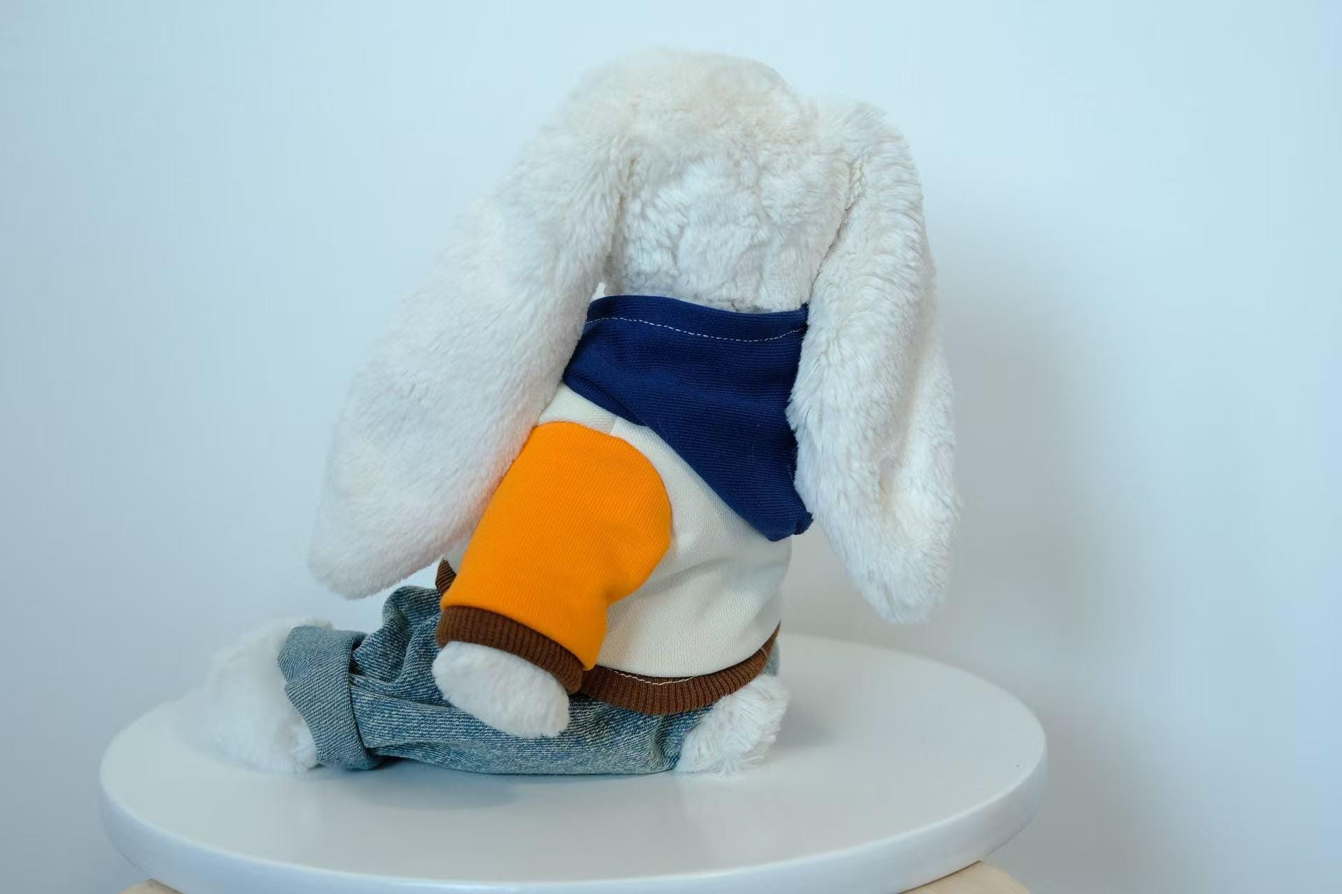 Jellycat Bunny Clothes,Street Fashion Hoodie & Jeans Set , Handmade Stuffed Animal Clothing,Custom Plush Toy Outfit ,Easter Bunny(No Dolls）)