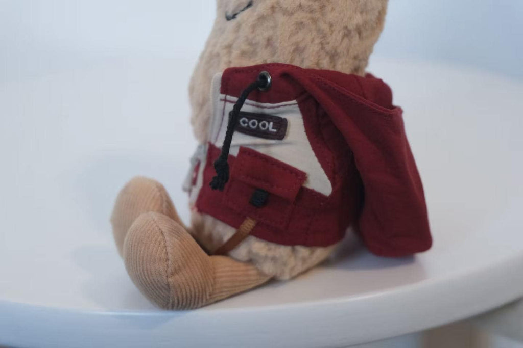 Jellycat Peanut Clothes, Red Mountaineering Jacket,Handmade Amuseable Peanut Clothing, Custom Outdoor Toy Gear,Easter Gifts (No Dolls）