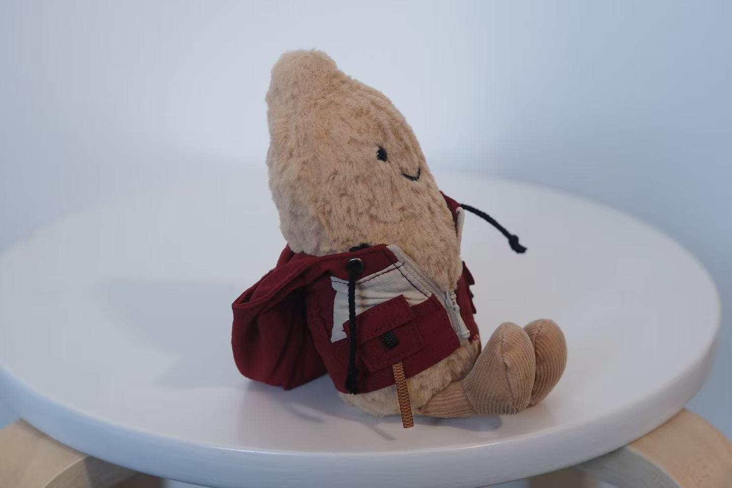 Jellycat Peanut Clothes, Red Mountaineering Jacket,Handmade Amuseable Peanut Clothing, Custom Outdoor Toy Gear,Easter Gifts (No Dolls）