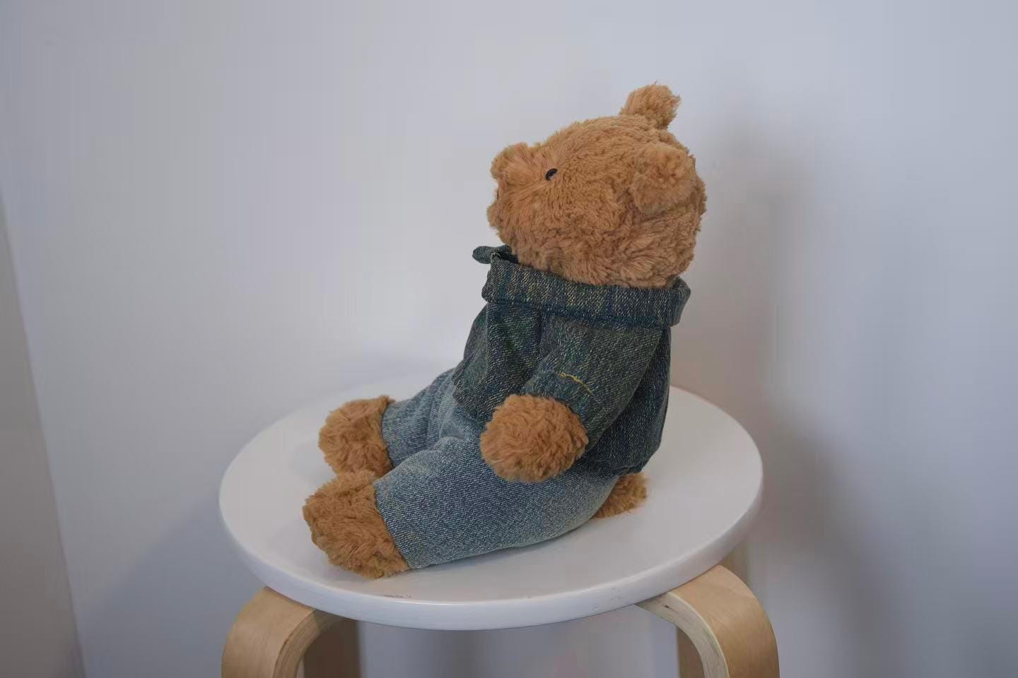 Jellycat Bartholomew Bear Clothes,Denim Jacket and Jeans Set,Handmade Stuffed Animal Outfit,Custom Bear Streetwear,Easter Gifts(No Dolls)