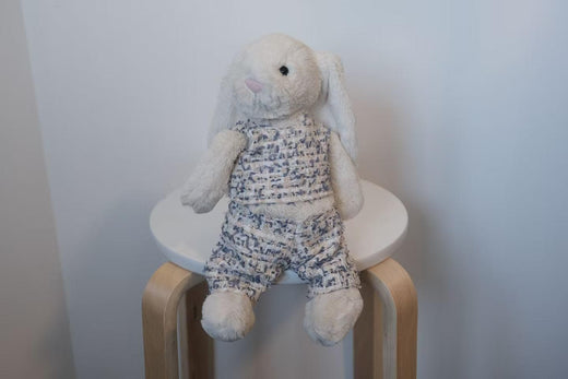 Jellycat Bunny Clothes | French Vest and Pants Set | Handmade Bashful Bunny Outfit | Custom Stuffed Animal Clothing|Easter Bunny（No Dolls)）