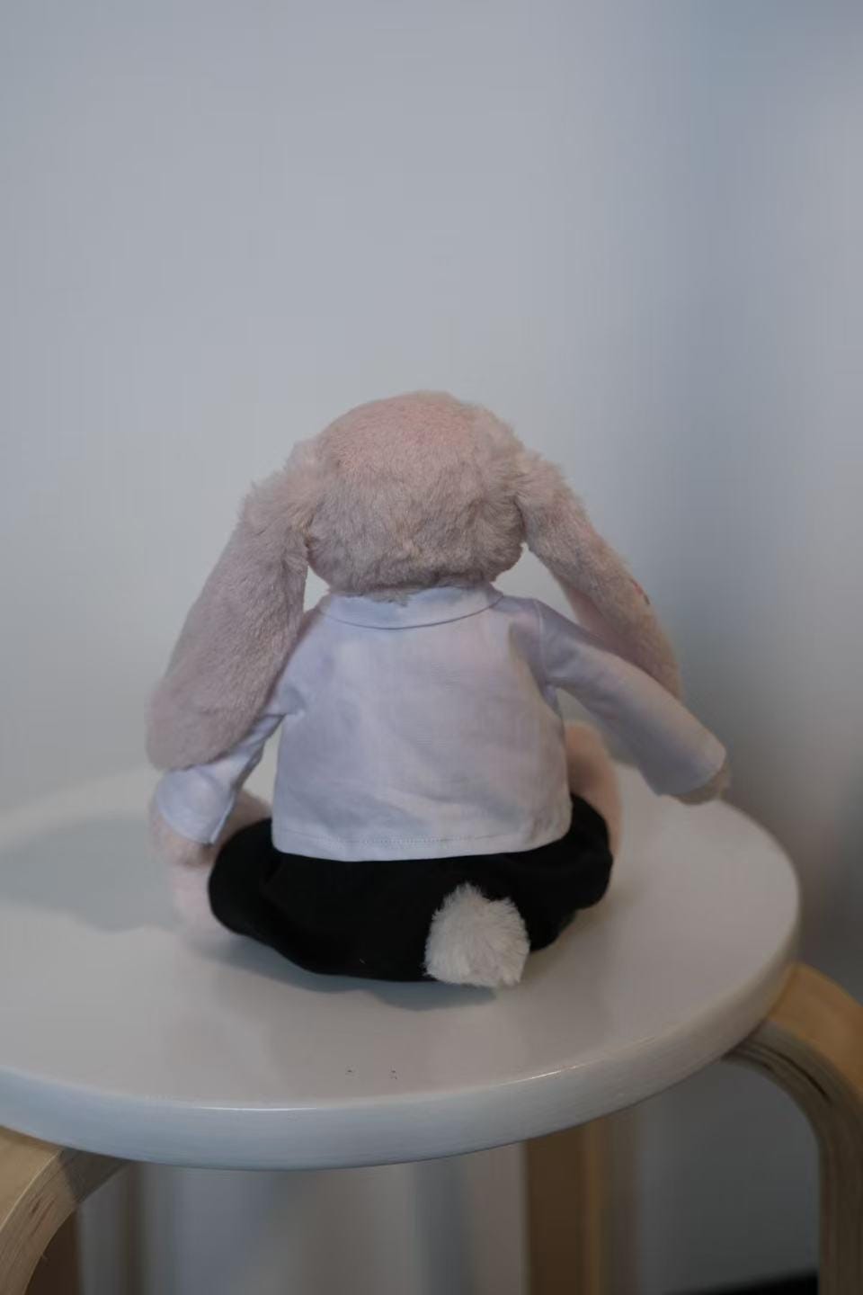 Jellycat Bunny Suit, 4pc Groom Outfit for Wedding, Fits Small/Medium/Large Bashful Bunny, Handmade Ring Bearer Gift, Formal Tuxedo（No Dolls）