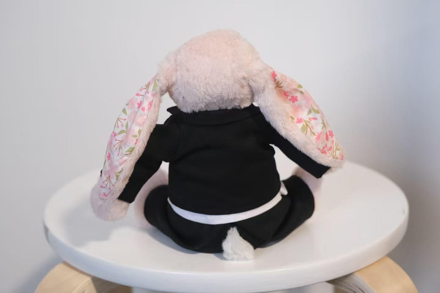 Jellycat Bunny Suit, 4pc Groom Outfit for Wedding, Fits Small/Medium/Large Bashful Bunny, Handmade Ring Bearer Gift, Formal Tuxedo（No Dolls）