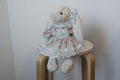 Jellycat Bunny Dress Set for Medium Size M, Pastel Blue Lace Outfit with Ear Bows and Neck Ribbon, Plush Not Included