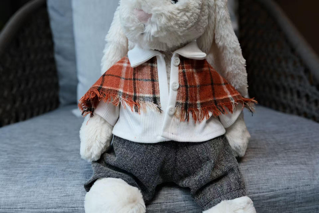 Jellycat Bashful Bunny Clothes,Street Fashion Sweater & Jeans Set,Stuffed Animal Outfit,Custom Plushie Apparel,Easter,Mothers day Gifts