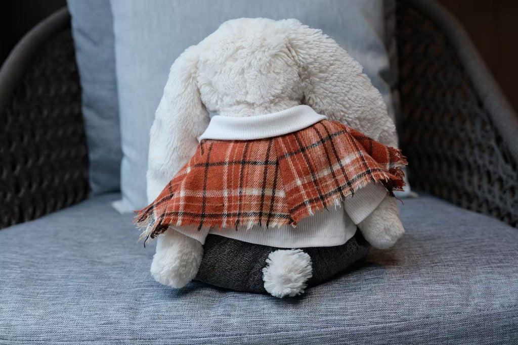 Jellycat Bashful Bunny Clothes,Street Fashion Sweater & Jeans Set,Stuffed Animal Outfit,Custom Plushie Apparel,Easter,Mothers day Gifts