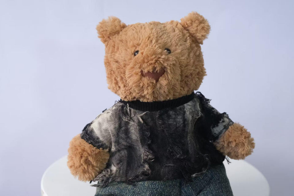 Jellycat Bear Clothes, Streetwear T-Shirt and Jeans Set for Medium Large Bear, Outfit Only Plush Not Included