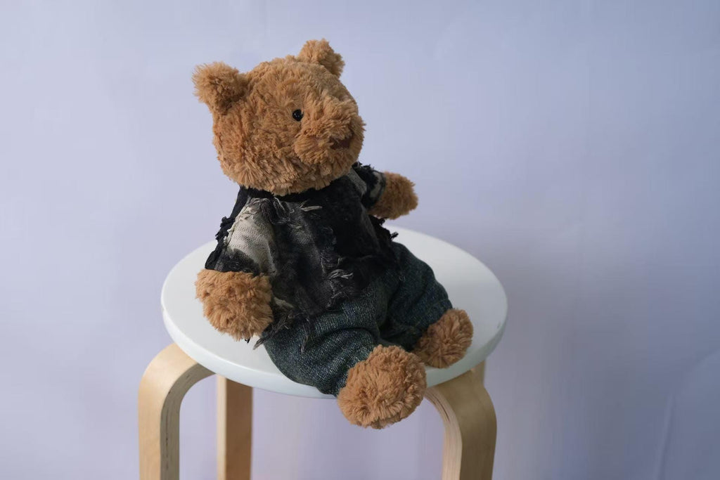 Jellycat Bear Clothes, Streetwear T-Shirt and Jeans Set for Medium Large Bear, Outfit Only Plush Not Included