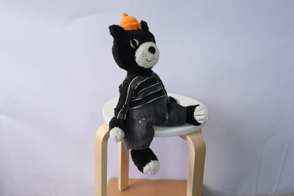 Jellycat Jack Outfit for Size M L, 2pc Plush Clothes Set, Striped T Shirt and Distressed Jeans, Clothes Only