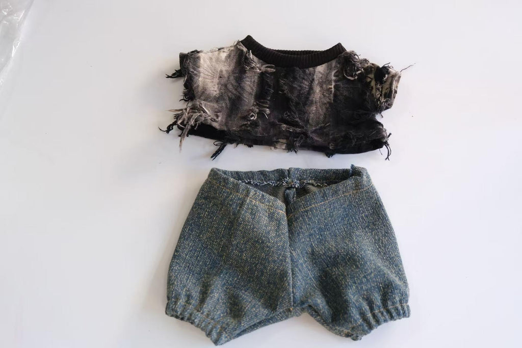 Jellycat Bear Clothes, Streetwear T-Shirt and Jeans Set for Medium Large Bear, Outfit Only Plush Not Included