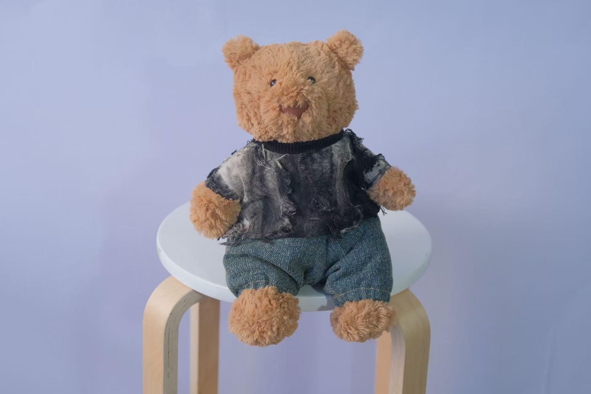 Jellycat Bear Clothes, Streetwear T-Shirt and Jeans Set for Medium Large Bear, Outfit Only Plush Not Included