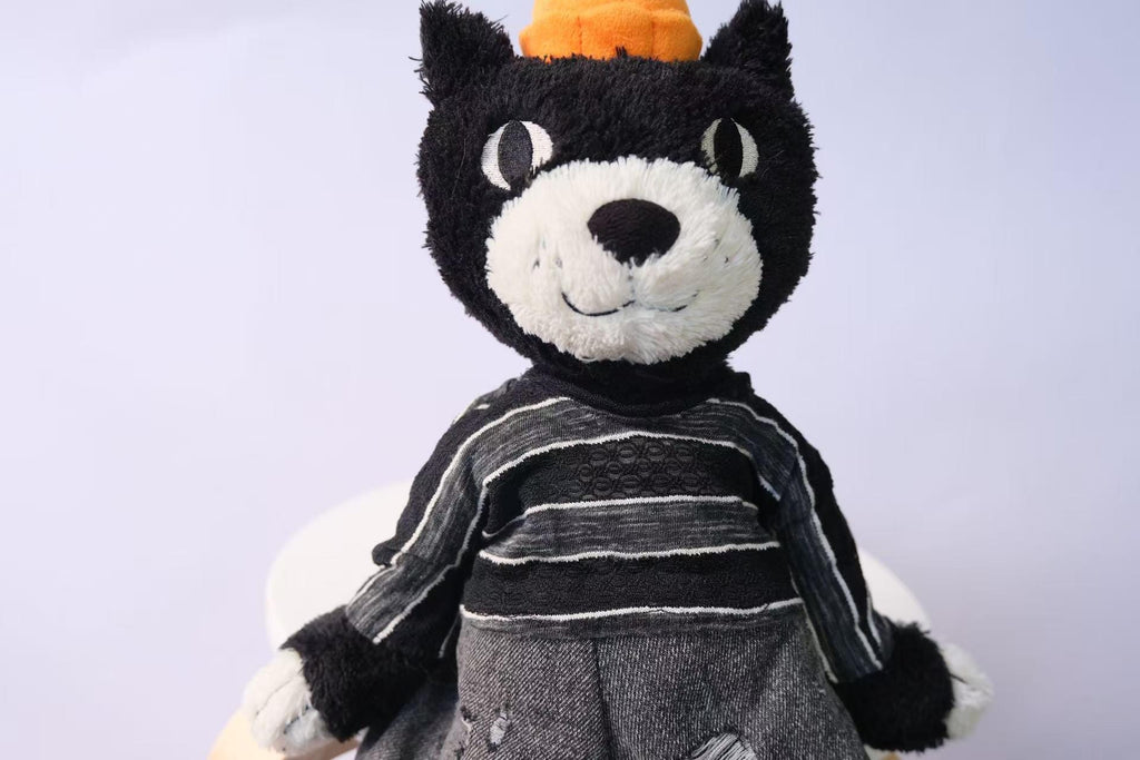 Jellycat Jack Outfit for Size M L, 2pc Plush Clothes Set, Striped T Shirt and Distressed Jeans, Clothes Only