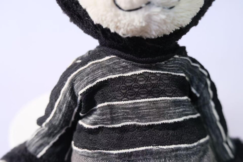 Jellycat Jack Outfit for Size M L, 2pc Plush Clothes Set, Striped T Shirt and Distressed Jeans, Clothes Only